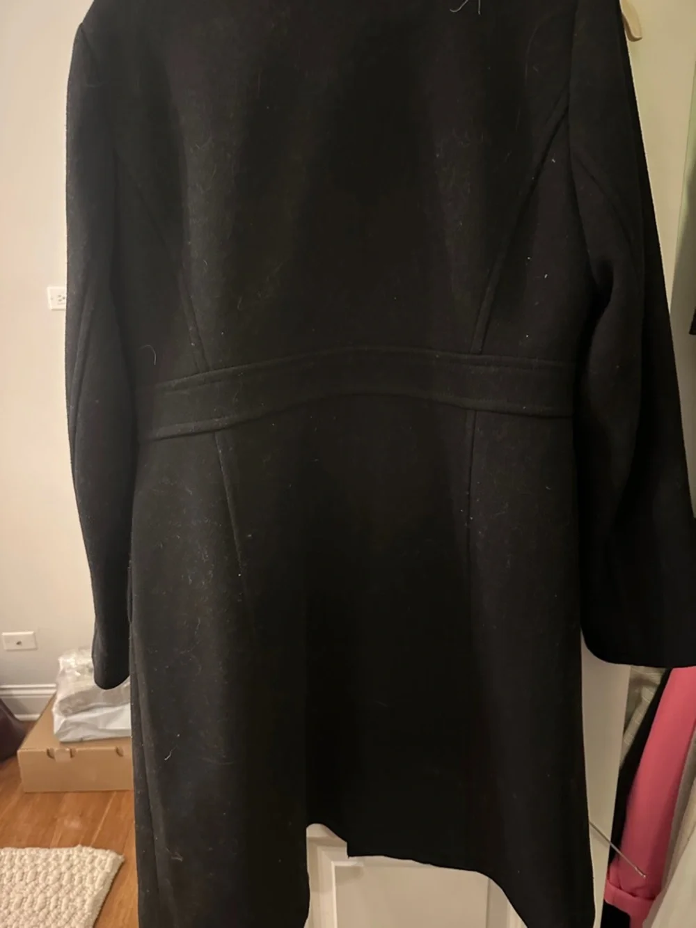 J. Crew Black Wool-blend lady day peacoat - Picture 2 of 3
